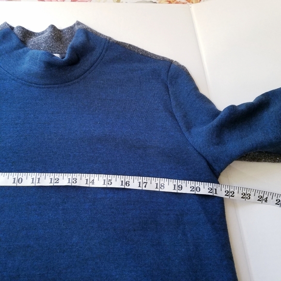 NEW Threads for Thought | Fleece Contrast Mock Neck Sweater‎ L - Picture 9 of 13
